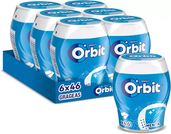 6x 46 Grageas Sin Azúcar Orbit Menta 6x 46 Grageas Sin Azúcar Orbit Menta