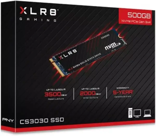 PNY XLR8 SSD M.2 NVMe 500GB PNY XLR8 SSD M.2 NVMe 500GB