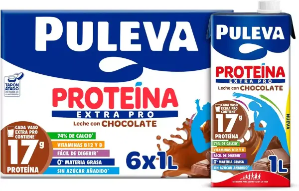 6x 1L Puleva Proteína Extra Pro Chocolate 6x 1L Puleva Proteína Extra Pro Chocolate