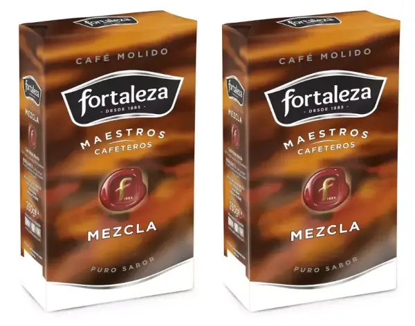 2x 250g Café molido mezcla Fortaleza 2x 250g Café molido mezcla Fortaleza