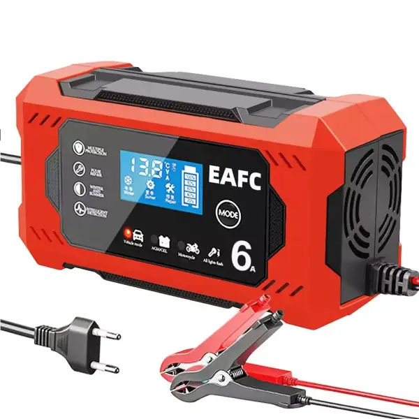 Cargador de batería de coche 12V y 6A Cargador de batería de coche 12V y 6A
