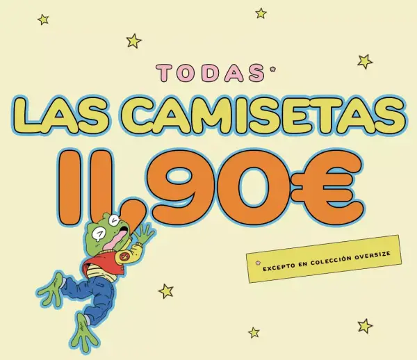 TODAS las camisetas + 1 par de calcetines gratis en Pampling TODAS las camisetas + 1 par de calcetines gratis en Pampling