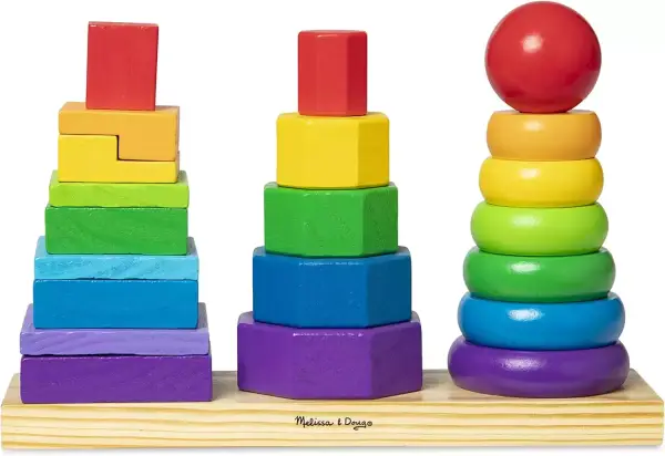 Apilador Geométrico con 25 piezas Melissa & Doug Apilador Geométrico con 25 piezas Melissa & Doug