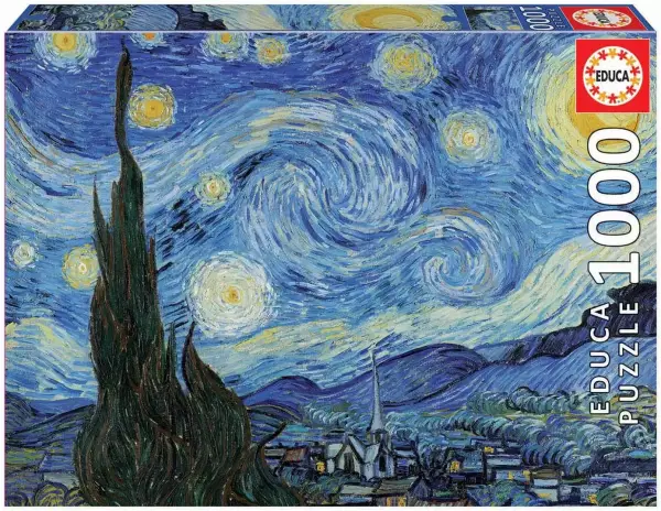 Puzzle Educa 1000 Piezas La Noche Estrellada, Vincent Van Gogh Puzzle Educa 1000 Piezas La Noche Estrellada, Vincent Van Gogh