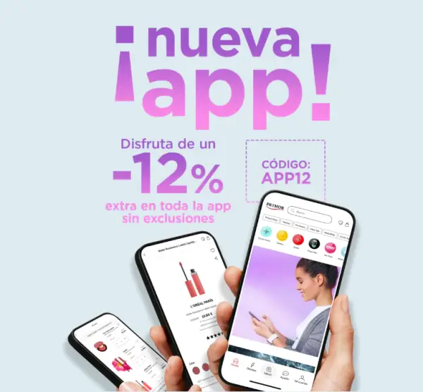 12% EXTRA en TODO Primor (Desde la nueva APP) 12% EXTRA en TODO Primor (Desde la nueva APP)