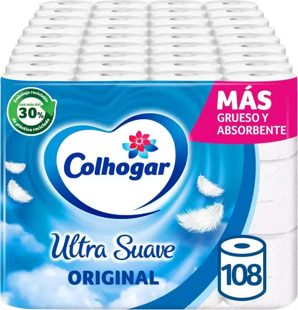 108 Rollos papel higiénico Colhogar Ultra suave 108 Rollos papel higiénico Colhogar Ultra suave
