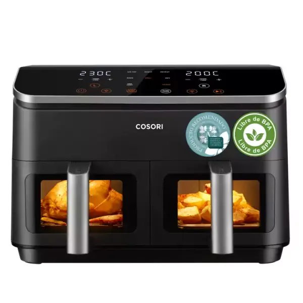 Freidora de aire 8,5L con doble cesta Cosori Dual Basket Chef Edition Freidora de aire 8,5L con doble cesta Cosori Dual Basket Chef Edition