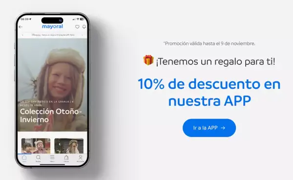 10% Descuento ropa de niños en la App de Mayoral 10% Descuento ropa de niños en la App de Mayoral