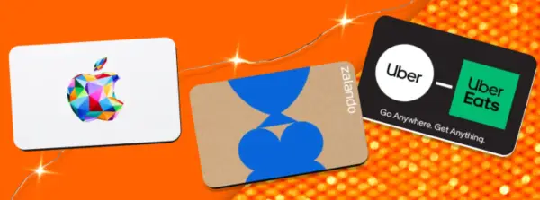 15% Dto. en tarjetas regalo Zalando, Cinesa, Uber, H&M y más 15% Dto. en tarjetas regalo Zalando, Cinesa, Uber, H&M y más