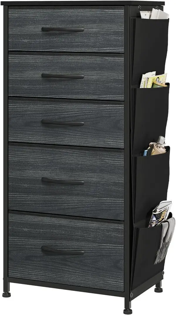 Cajonera de tela con 5 cajones extraíbles YITAHOME Cajonera de tela con 5 cajones extraíbles YITAHOME