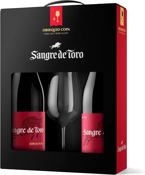 Estuche 2 Bot. Sangre de Toro + Copa Estuche 2 Bot. Sangre de Toro + Copa