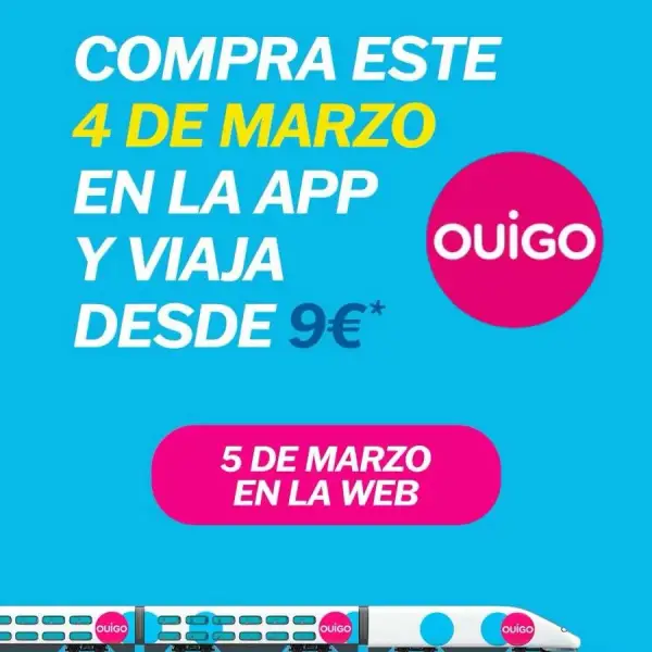 Billetes de tren con OUIGO Billetes de tren con OUIGO