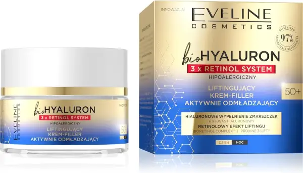 50 ml Eveline Cosmetics BioHyaluron 3 x Retinol Lifting 50 ml Eveline Cosmetics BioHyaluron 3 x Retinol Lifting