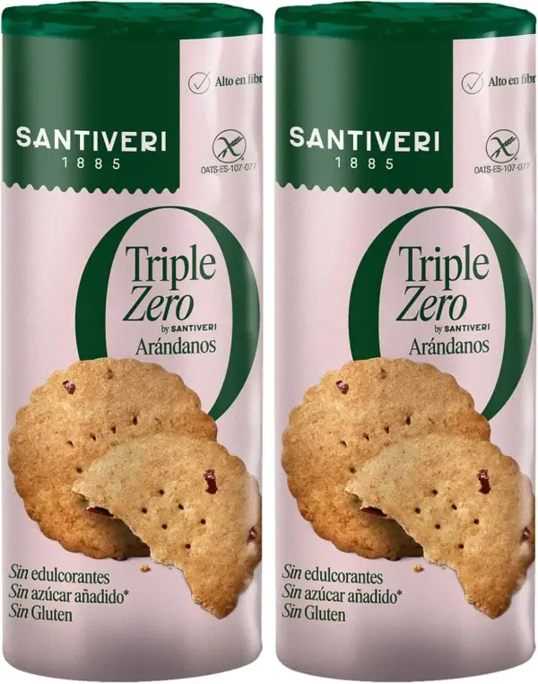 2x 205g Galletas Arándanos Triple Zero Santiveri 2x 205g Galletas Arándanos Triple Zero Santiveri