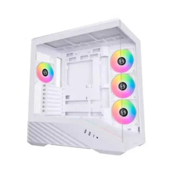 Caja ATX Lian Li V100 Blanco con 4 Ventiladores ARGB Caja ATX Lian Li V100 Blanco con 4 Ventiladores ARGB