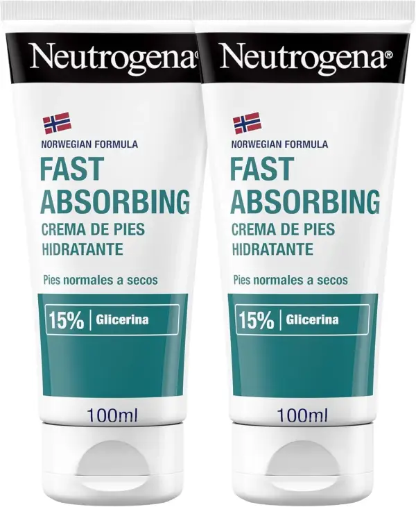 2x 100 ml Crema de pies Neutrogena Fórmula Noruega 2x 100 ml Crema de pies Neutrogena Fórmula Noruega