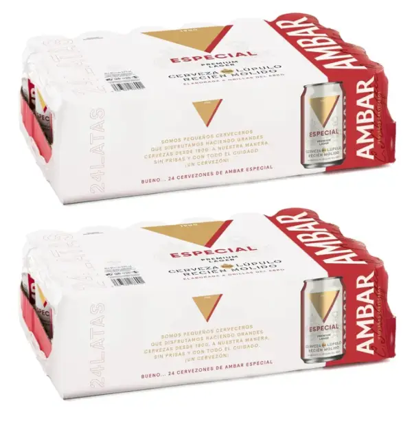 48x 33cl Cerveza Ambar Especial 48x 33cl Cerveza Ambar Especial
