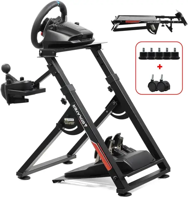 Soporte de volante ajustable y plegable para simulación Soporte de volante ajustable y plegable para simulación