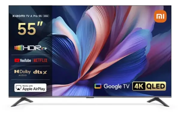Smart TV Xiaomi TV A Pro 2026 55" QLED Google TV Smart TV Xiaomi TV A Pro 2026 55" QLED Google TV