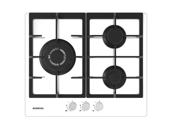 Placa de gas Infiniton 3 zonas 60 cm Inox Placa de gas Infiniton 3 zonas 60 cm Inox