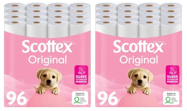 192 Rollos Papel higiénico Scottex 192 Rollos Papel higiénico Scottex