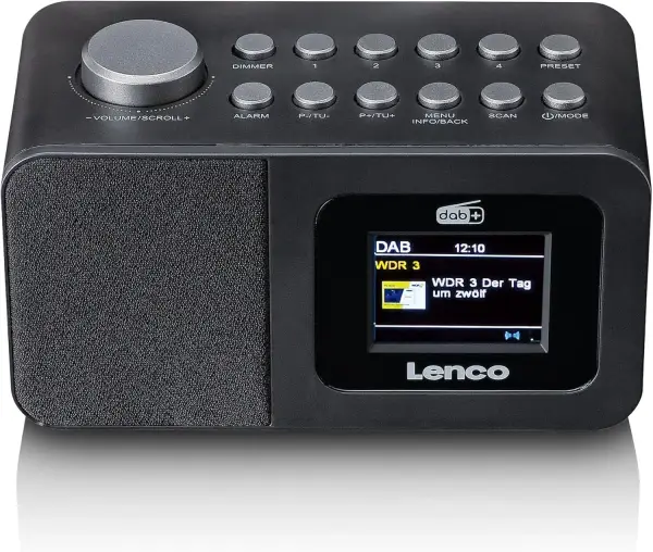 Radio Despertador con pantalla 2,4" DAB+/FM Lenco Radio Despertador con pantalla 2,4" DAB+/FM Lenco