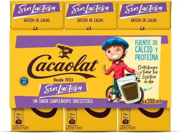 6x 200 ml Batido de cacao Cacaolat 6x 200 ml Batido de cacao Cacaolat
