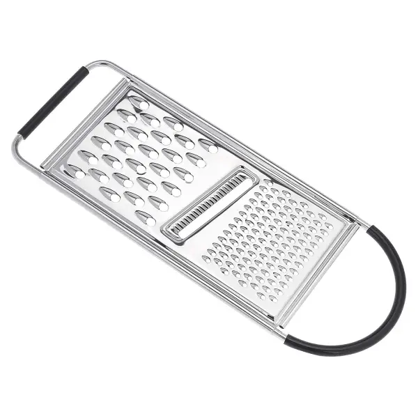 Rallador plano rectangular de acero inoxidable Amazon Basics Rallador plano rectangular de acero inoxidable Amazon Basics