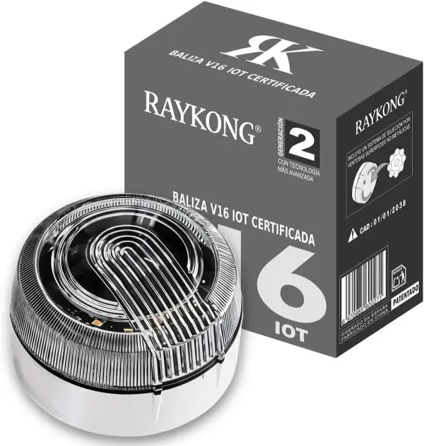 Baliza V16 Geolocalización DGT 3.0 RAYKONG Baliza V16 Geolocalización DGT 3.0 RAYKONG