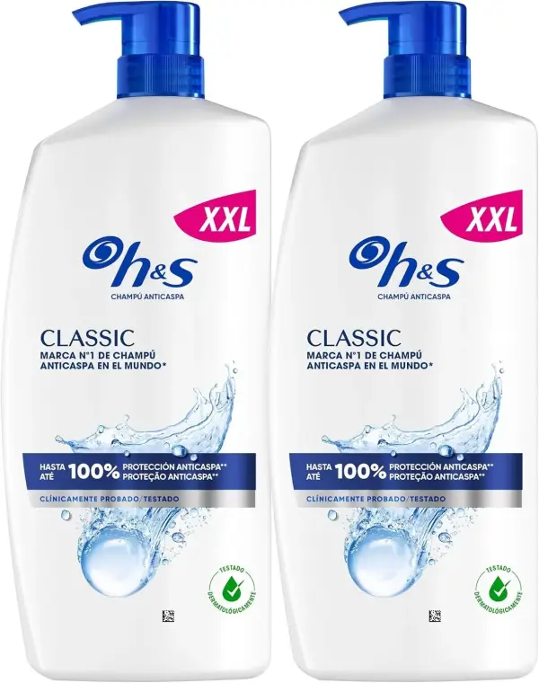 2x 1L Champú Anticaspa H&S 2x 1L Champú Anticaspa H&S