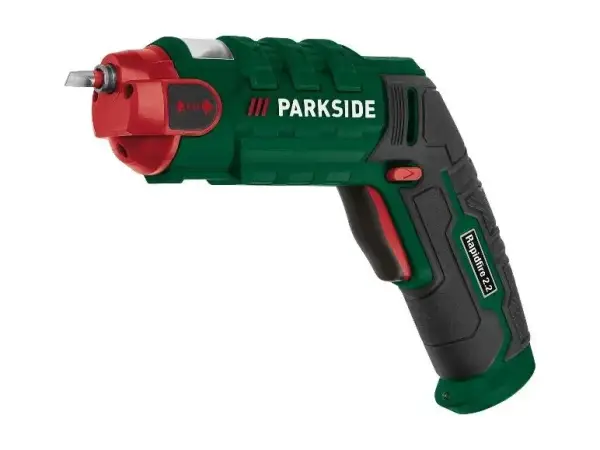 Atornilladora recargable con puntas intercambiables 4V Parkside Atornilladora recargable con puntas intercambiables 4V Parkside