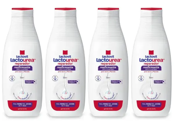 4x 550ml Gel de Baño Reafirmante Lactovit 4x 550ml Gel de Baño Reafirmante Lactovit
