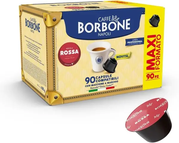 90 Cápsulas Caffè Borbone Mezcla Café Roja Compatibles Dolce Gusto 90 Cápsulas Caffè Borbone Mezcla Café Roja Compatibles Dolce Gusto