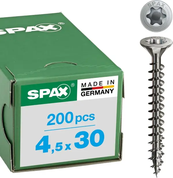 200 Tornillos para yeso Spax 4,5x30mm 200 Tornillos para yeso Spax 4,5x30mm