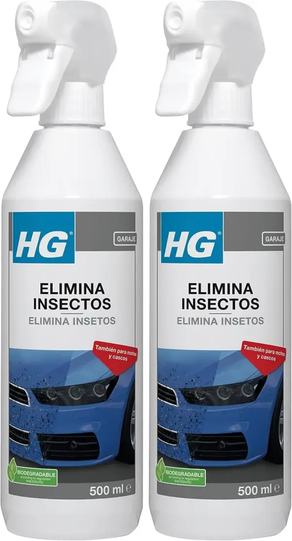 2x 500 ml HG Eliminador Insectos Carrocería 2x 500 ml HG Eliminador Insectos Carrocería