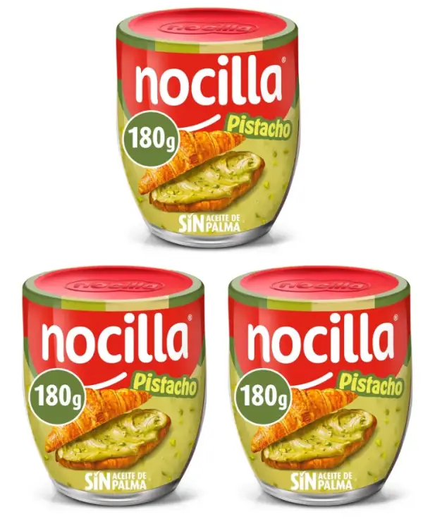 3 botes 180gr Nocilla Pistacho 3 botes 180gr Nocilla Pistacho