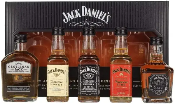 Pack 5 Botellas Miniaturas 5 x 50 ml Jack Daniel's Tennessee Whiskey Pack 5 Botellas Miniaturas 5 x 50 ml Jack Daniel's Tennessee Whiskey