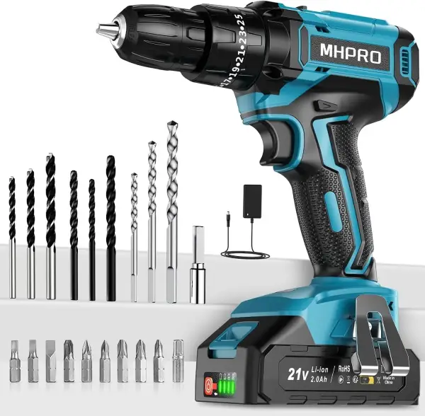 Taladro percutor MHPRO 21V 42Nm + 24 Accesorios Taladro percutor MHPRO 21V 42Nm + 24 Accesorios