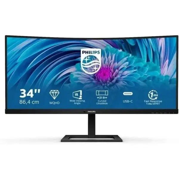 Monitor Philips E Line 34" LED WQHD+ 100Hz FreeSync Monitor Philips E Line 34" LED WQHD+ 100Hz FreeSync