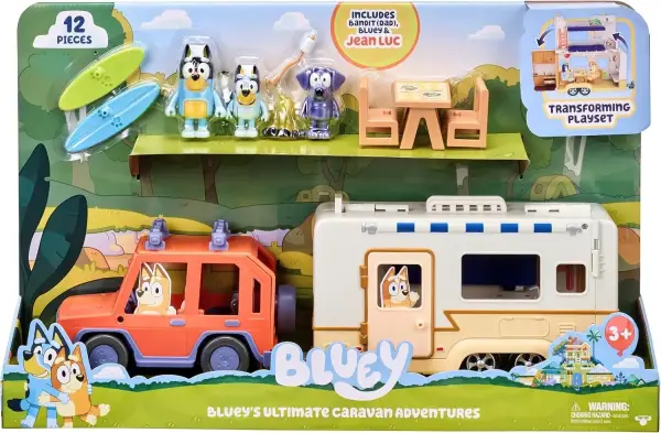 Set de juego caravana Bluey con figuras Set de juego caravana Bluey con figuras