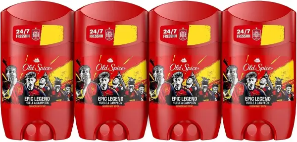 4x 50ml Barritas desodorantes Old Spice Epic Legend 4x 50ml Barritas desodorantes Old Spice Epic Legend