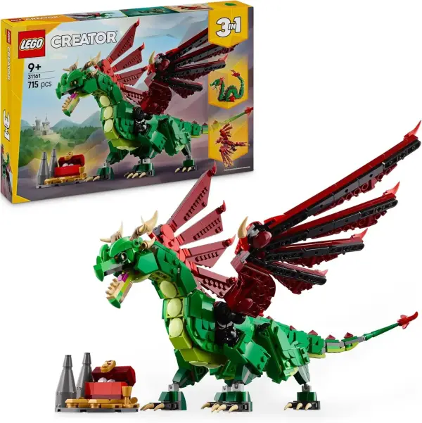 LEGO Creator 3 en 1 Dragón Medieval LEGO Creator 3 en 1 Dragón Medieval