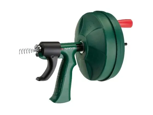 Desatascador tuberías espiral 2en1 Desatascador tuberías espiral 2en1