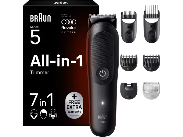 Afeitadora multifunción Braun AIO5520 Kit 7 en 1 Afeitadora multifunción Braun AIO5520 Kit 7 en 1