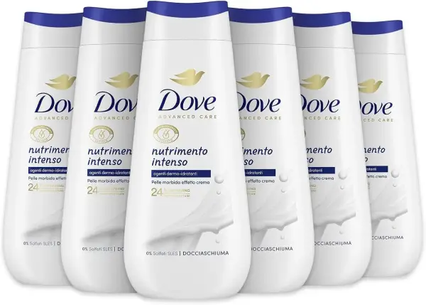 6x 225 ml Gel de ducha Dove nutritivo 6x 225 ml Gel de ducha Dove nutritivo