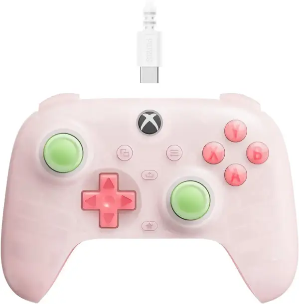 Ultimate Mini Wired Controller 8Bitdo Translucent Pink Ultimate Mini Wired Controller 8Bitdo Translucent Pink