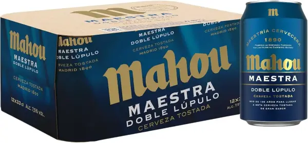 12x 33cl Cerveza Mahou Maestra Doble Lúpulo Lager Tostada 12x 33cl Cerveza Mahou Maestra Doble Lúpulo Lager Tostada