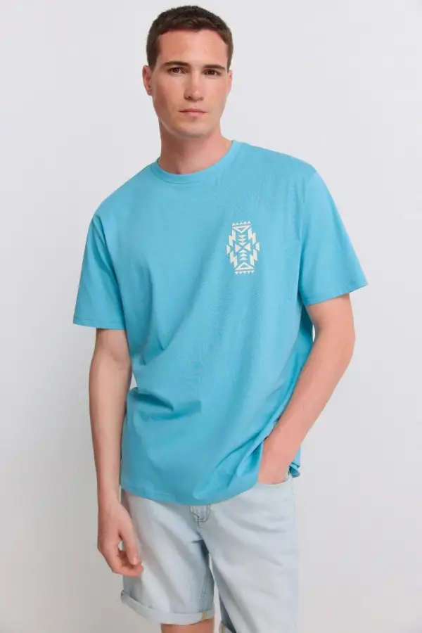 Camiseta ethnic blue Springfield Camiseta ethnic blue Springfield