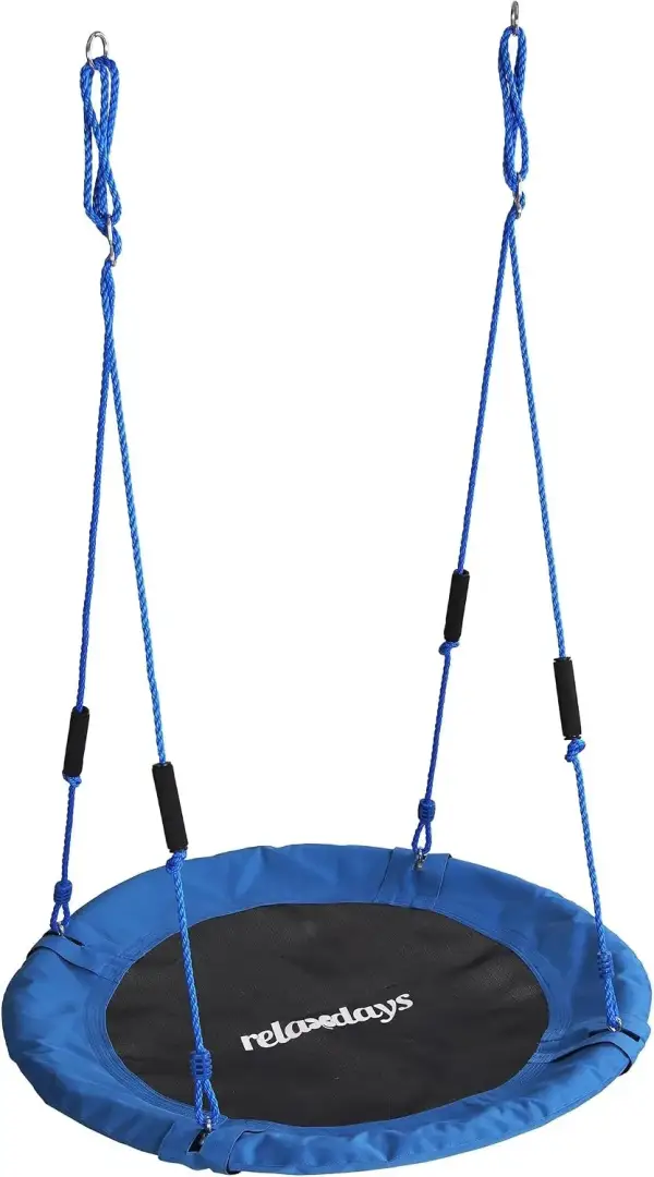 Columpio Nido Relaxdays Ø100cm Azul Columpio Nido Relaxdays Ø100cm Azul
