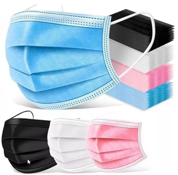 Pack 500 Mascarillas faciales desechables de 3 capas Pack 500 Mascarillas faciales desechables de 3 capas
